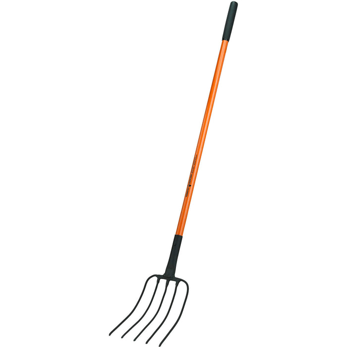 76-56 5 TINES PITCH FORK, 48" FIBERGLASS HANDLE