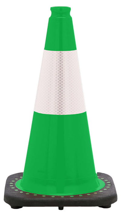 81-50 Traffic Cone, PVC, 18" H, Lime