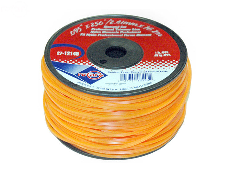 83-8 .095 Square - 1 LB Spool Orange MADE IN USA!