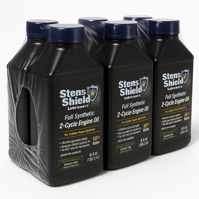 80-12C6 Stens Shield 2-Cycle Engine Oil 50:1 Full Synthetic, Twenty-four 6.4 oz.