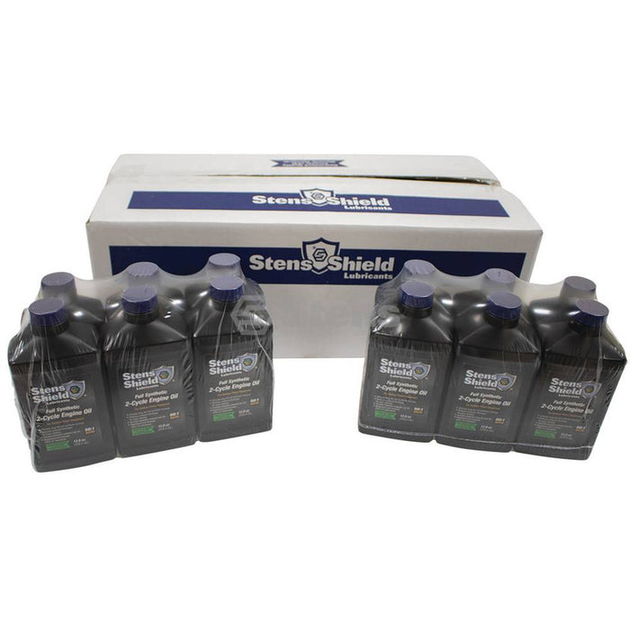 80-12C12  Stens Shield 2-Cycle Engine Oil Case of 12 Bottles